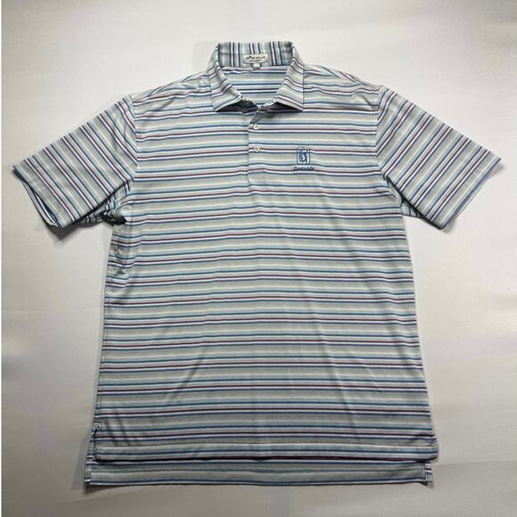 Peter Millar Summer Comfort Men's Scottsdale TPC Logo Golf Polo Shirt - Size L - Picture 1 of 5